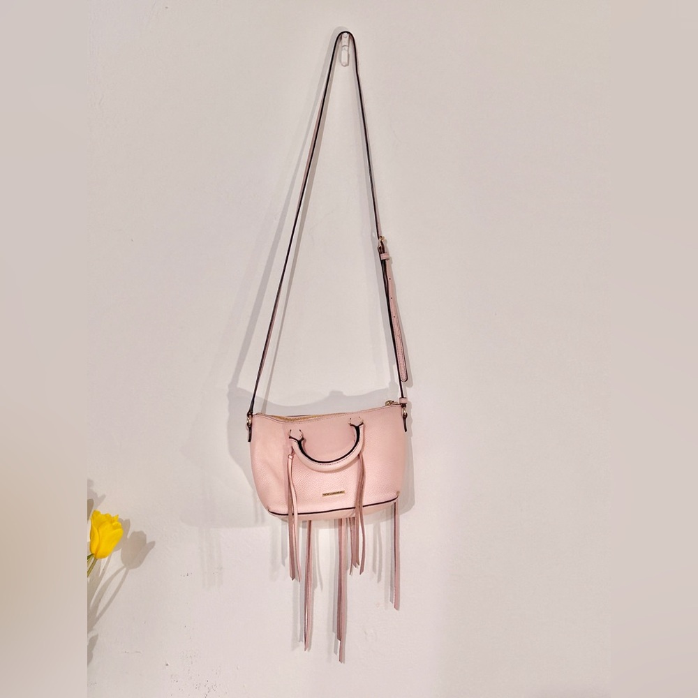 Rebecca Minkoff 100% leather Pale baby pink crossbody bag excellent like new